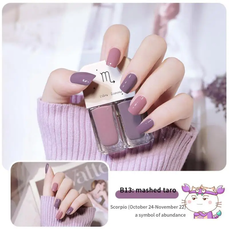 

Double Head Nail Polish Quick Drying Without Baking Durable Non-peeling Nail Art All For Manicure Regular Gel Nail Varnish 6ml