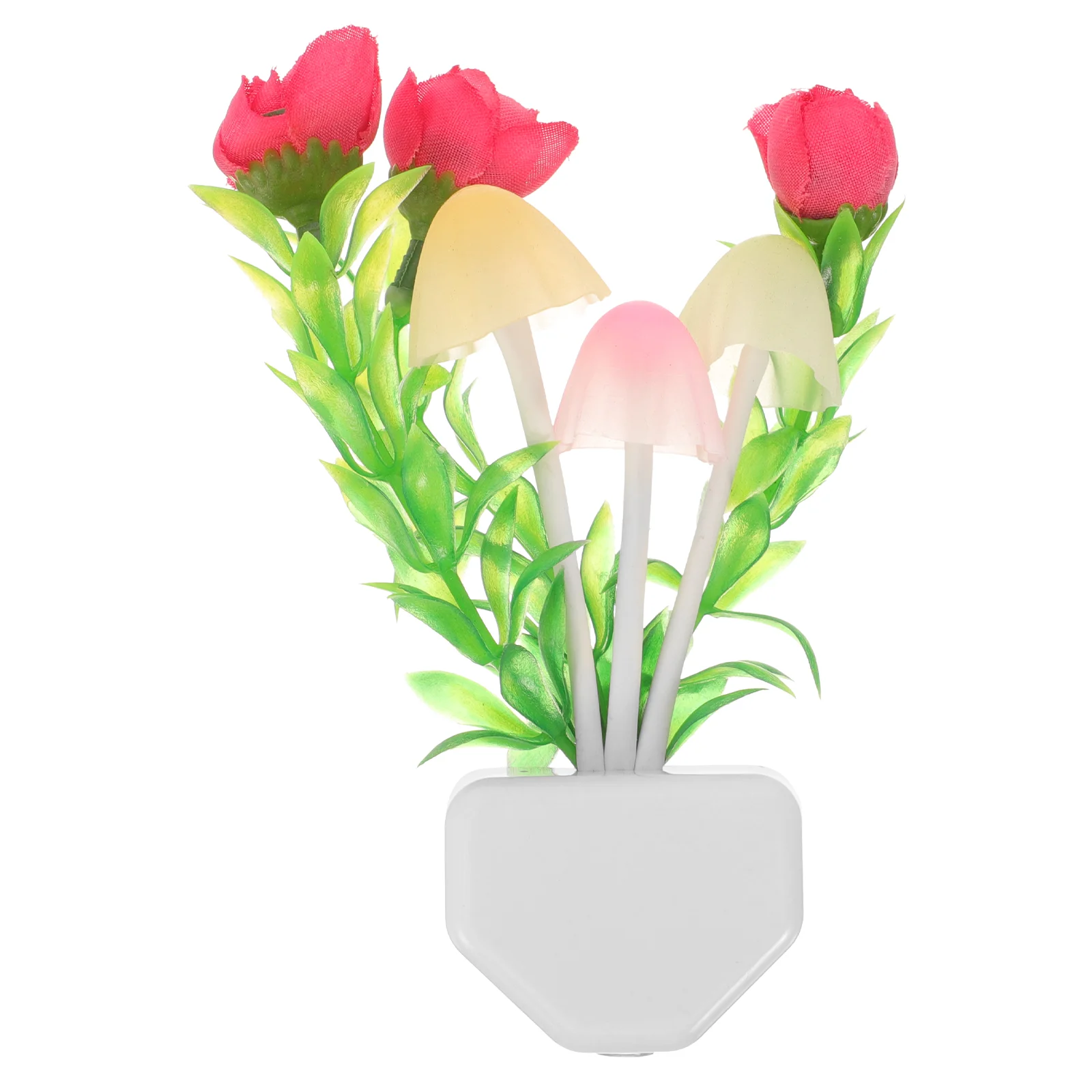 

Mushroom Lights Outdoor Mini Lamp Decor Night LED Rose Decorative Color Changing