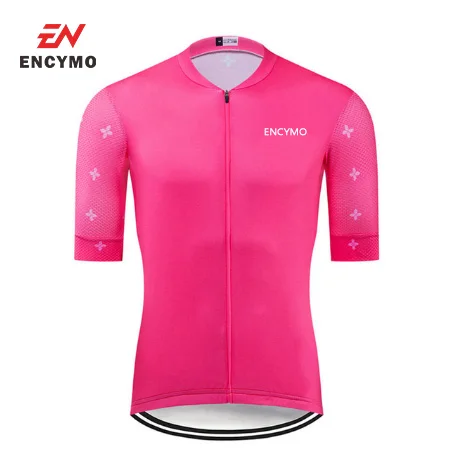 

Men's Summer Short Sleeve Cycling Jersey Bicycle Road MTB Bike Shirt Outdoor Sports Ropa Ciclismo Clothing ENCYMO
