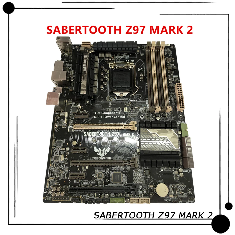 

Материнская плата SABERTOOTH Z97 MARK 2 для настольного компьютера ASUS ATX Z97 LGA 1150, поддержка Core i7/i5/i3/Pentium/Celeron 100%, протестирована, быстрая доставка