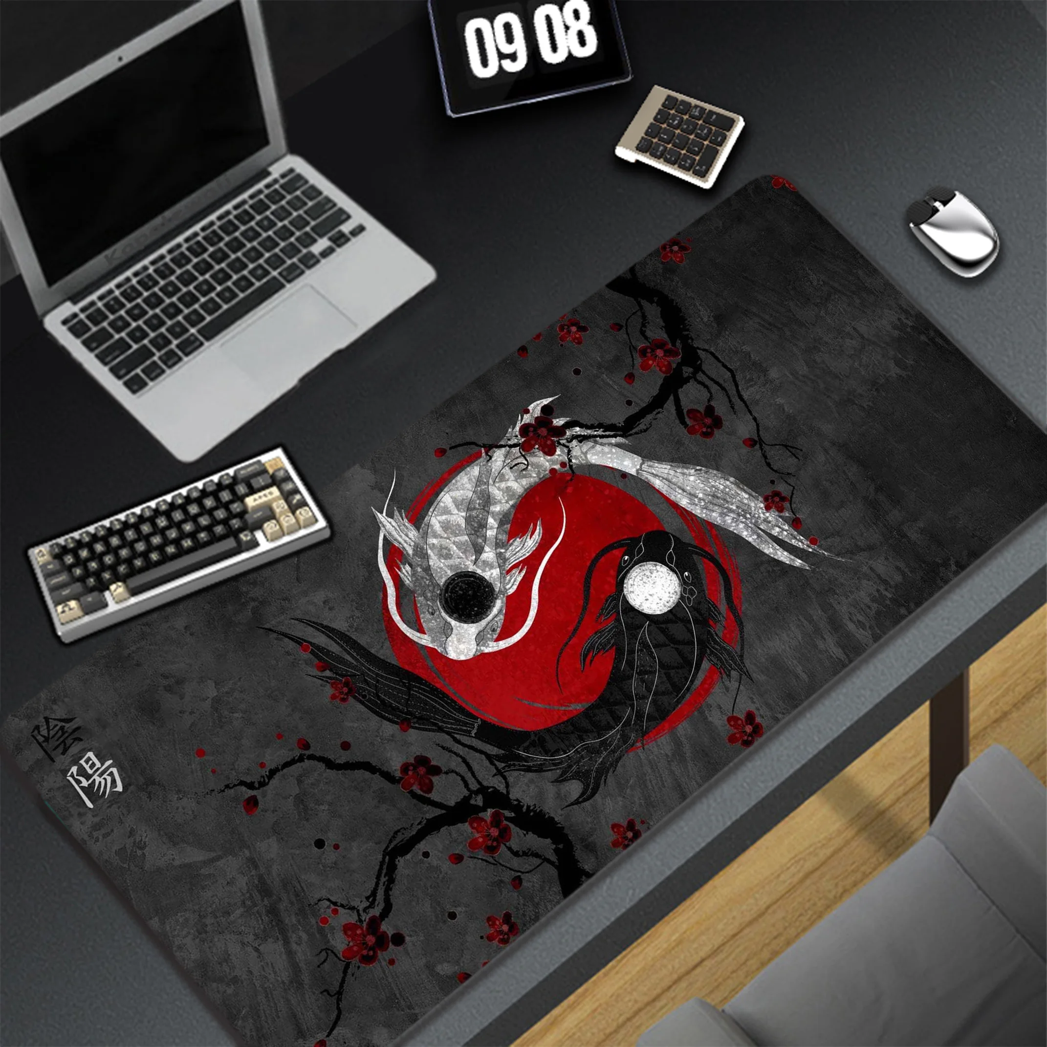 Японский кои игровой Mousepad геймер мусемат мыши офисный стол Pad XXL ноутбук