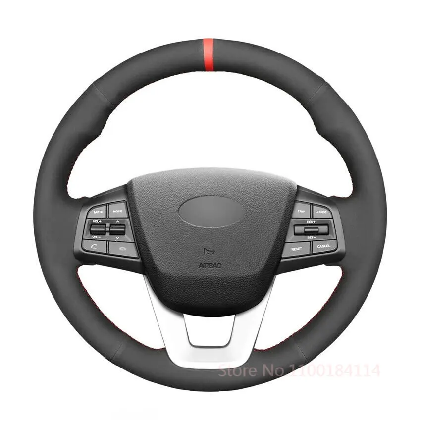 

Нескользящий Прочный ручной работы черный замшевый красный маркер фотография для Hyundai ix25 аксессуары для интерьера