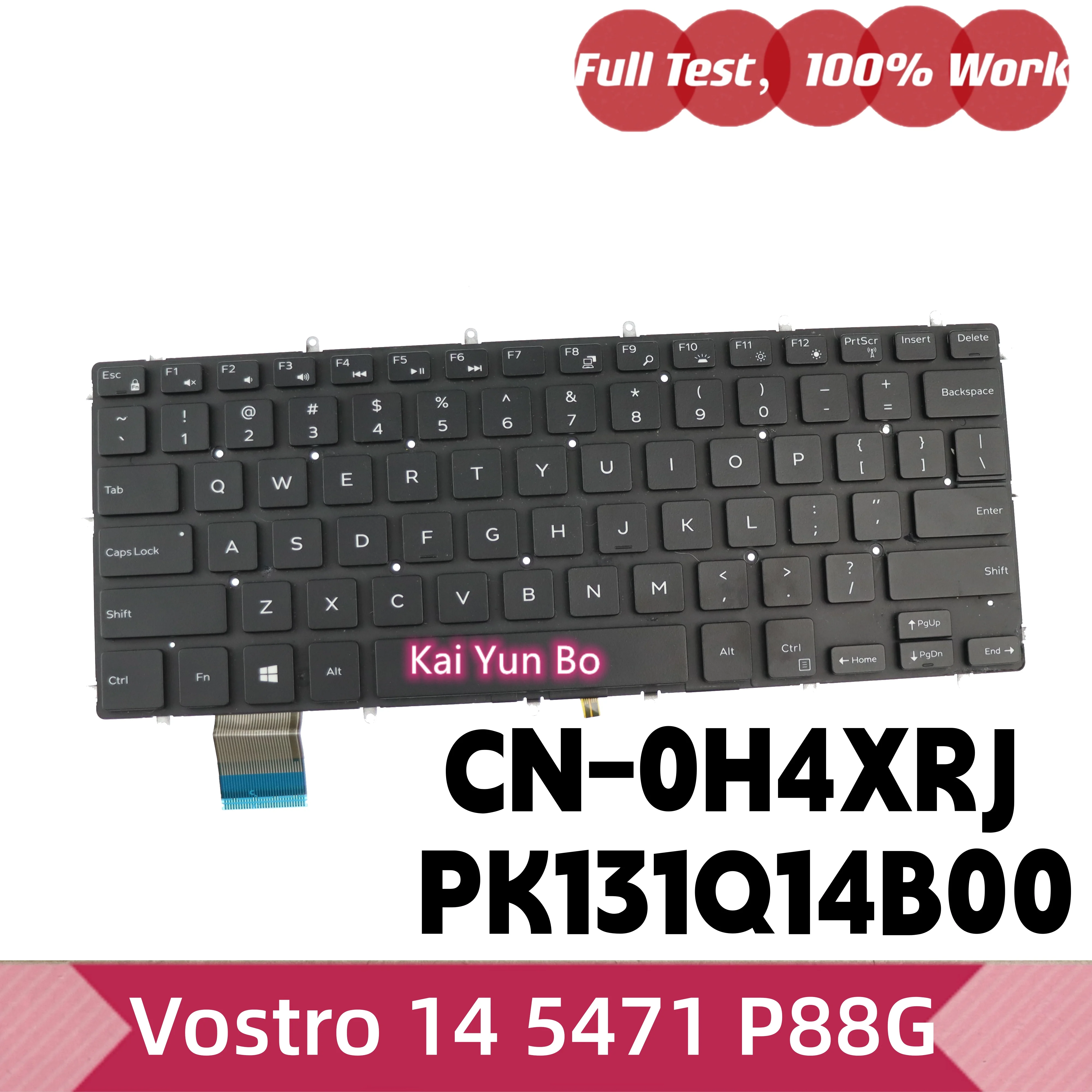 Фото 00WYJ9 Кнопка включения, USB-кабель, плата SD, кабель для клавиатуры, радиатор, вентилятор, динамики, кабель для жесткого диска, кабель для подключения, разъем питания постоянного тока для Dell Vostro 14 5471 P88G №5