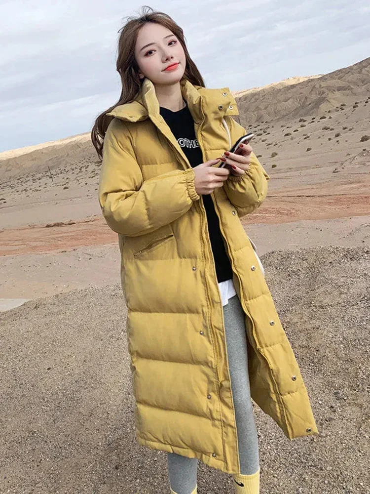 

Женское холодное пальто, Корейская одежда для снега, стеганые куртки, ветрозащитная модная новинка, зимние теплые женские пальто