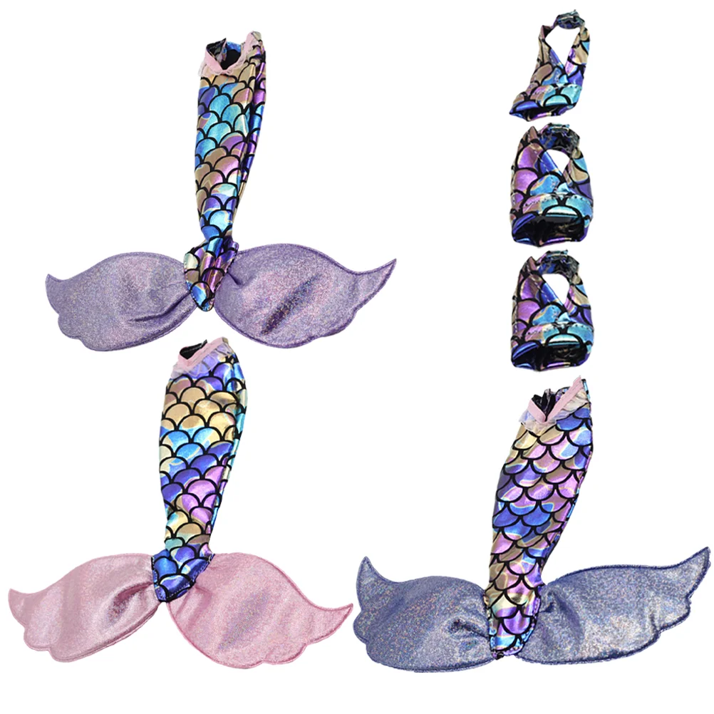 

3 комплекта модных платьев многоразовая одежда реквизит компактный тканевый костюм детский Декор прекрасный