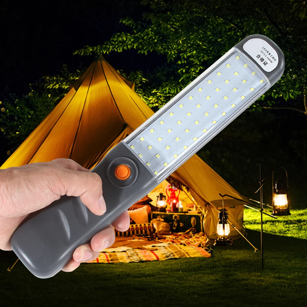 Led Outdoor Camping Light Multiple Mode Floodlight Charging Workshop Work Light with Magnetic Hook Waterproof Maintenance Light