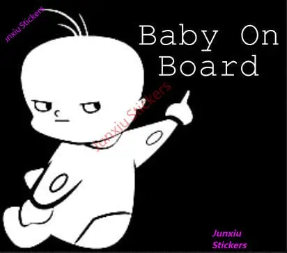 

Promenade Graphics Angry Baby On Board Vinyl Decal Sticker Cars Walls Laptops White White Black JDM Refit Creative Sticker Decor