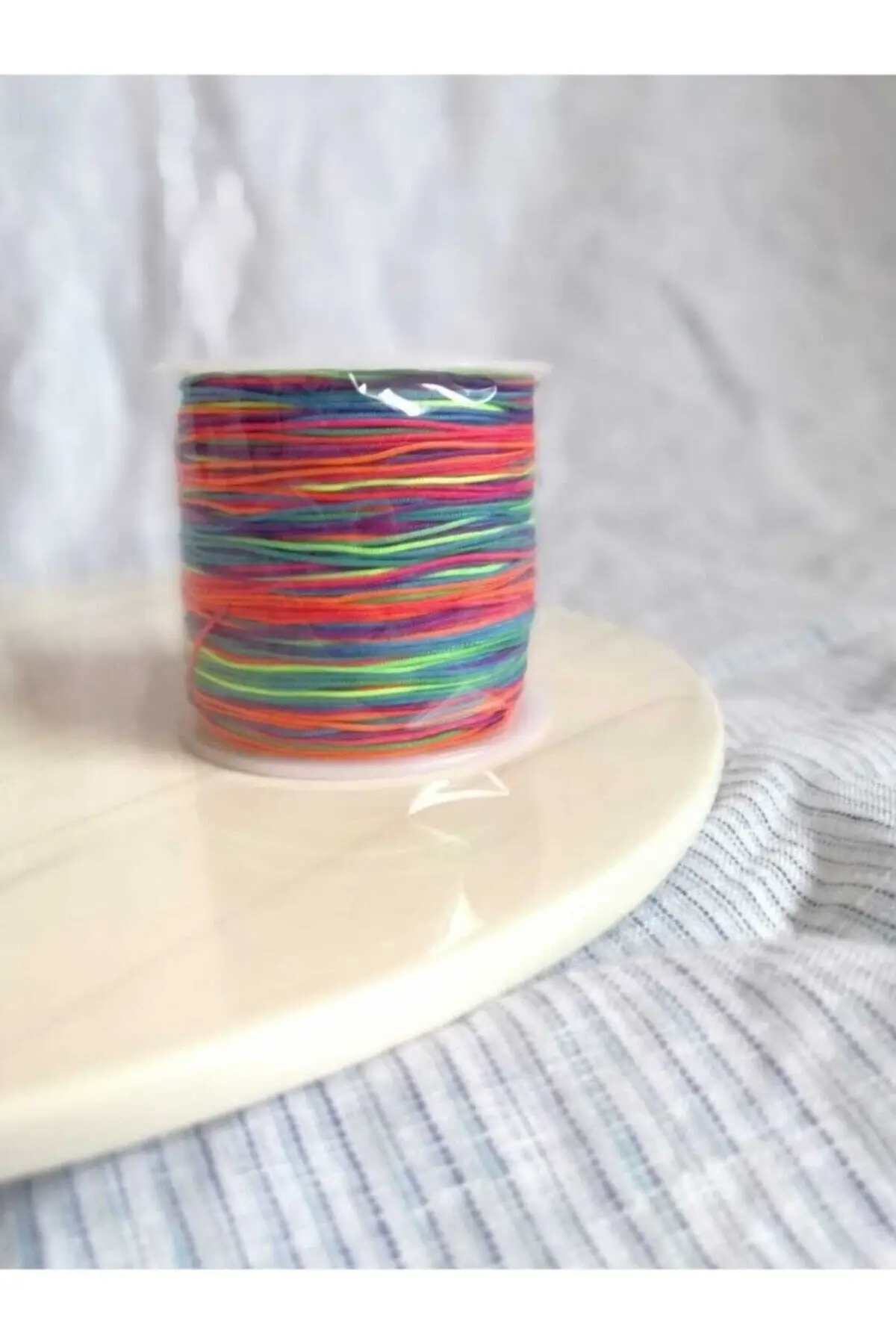 

1. Quality Marbled (rainbow Color) Parachute Rope-Wristband Rope (100 Mt)