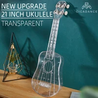 21inch transparent ukulele 4 strings kids guitar portable musical instruments gift for beginner adults professional performance