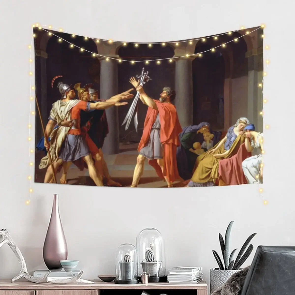Клятва ужасов от Jacques-Louis Дэвид (1784) гобелен настенный декор украшения для дома