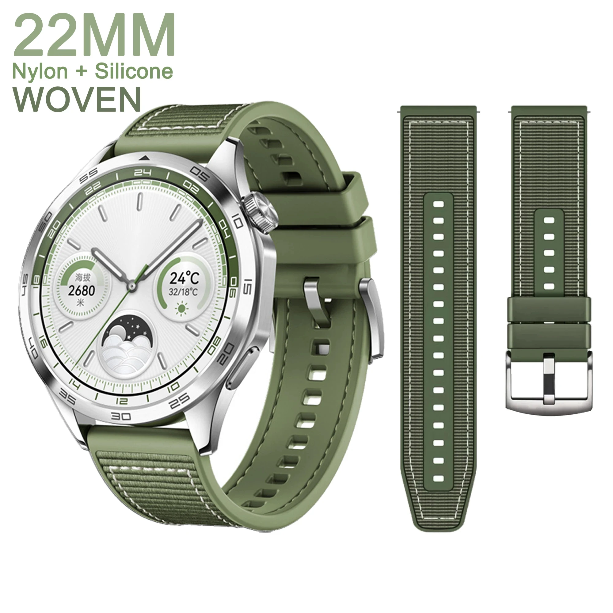 Силиконовый нейлоновый ремешок для Huawei Watch GT2 Pro GT3 42 мм 46 Смарт-часы Фитнес-трекер