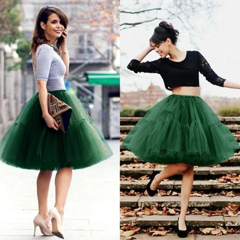 Women Tulle Petticoat Tutu 50s Crinoline Tulle Skirt Hoopless Underskirt Slips Vintage Rockabilly Swing Petticoat Crinoline