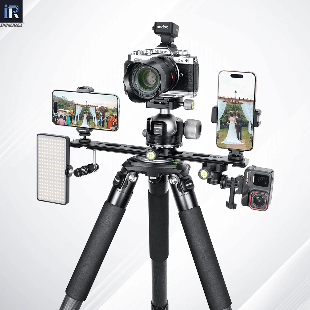 Фото INNOREL RS-36 360 мм, полностью алюминиевая, быстросъемная удлинительная планка с двойным креплением типа «ласточкин хвост» и Arca-платформой для штативов и шаровых головок камер №5