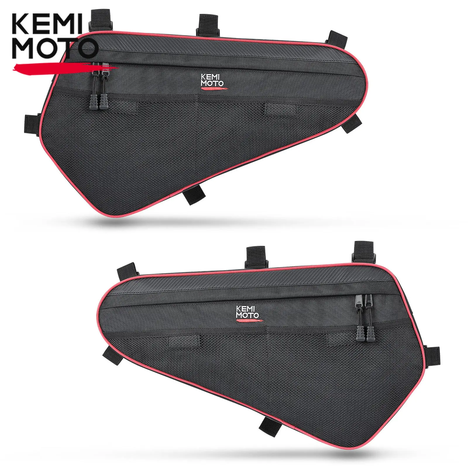 Совместим с Polaris RZR XP/XP 4 1000/XP Turbo/S 1000/900/Turbo S 2014-2022 2023 1680D Red Line Сумка для передней