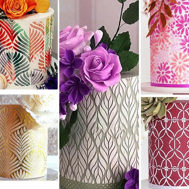 

Форма для выпечки из пластика в форме листа, форма для рисования «сделай сам», кружевной шаблон, трафарет для торта, кухонные принадлежности...