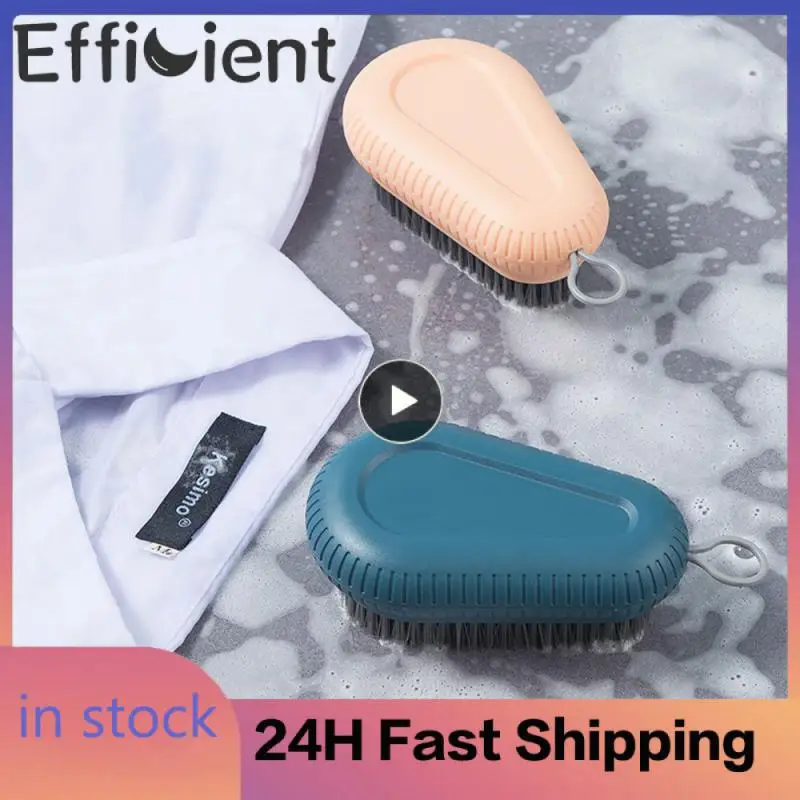 

Multifunctional Hanging Hole Design Shoe Brush Comfortable Plastic Material Soft Brush Strong Cleaning Power Durable Wash Brush