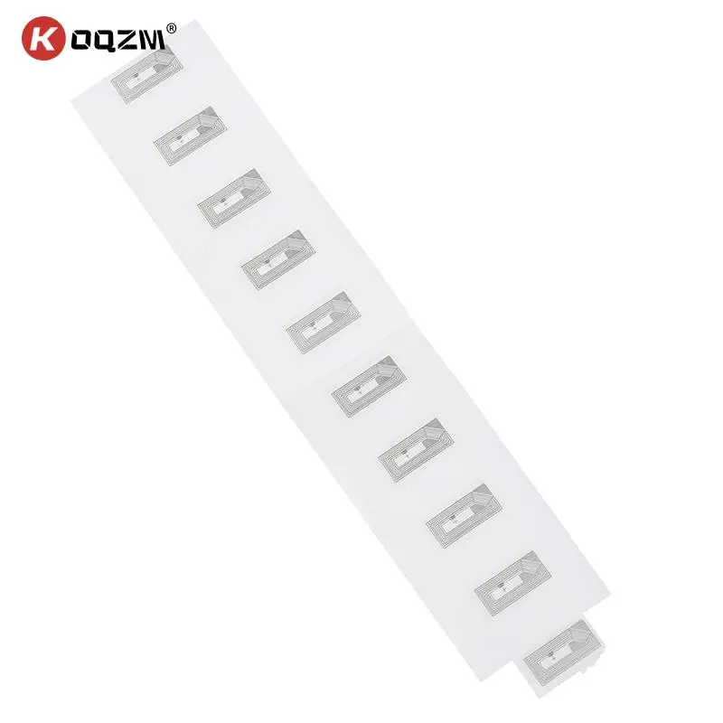 10 шт. NFC чип Ntag213 наклейка влажная инкрустация 2*13,56 МГц RFID NTAG213 ярлык 20 × 10 мм