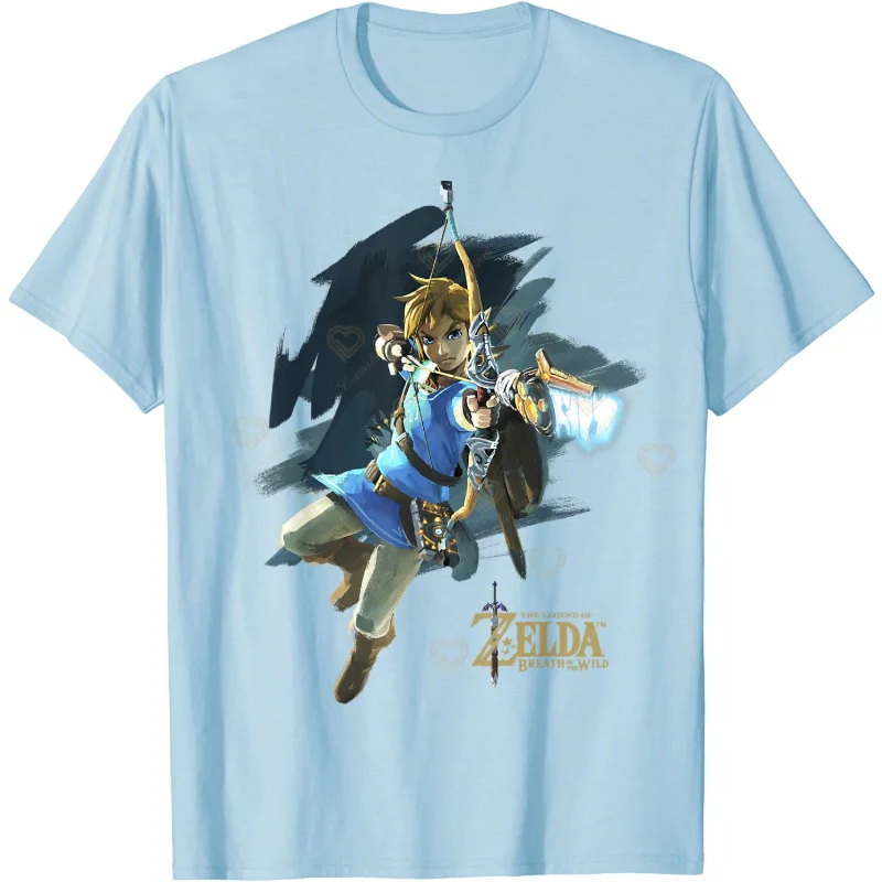 

Newest Legend Adventure In The Kingdom of Helaru Game Boys T-shirt 2023 Cartoon Zelda 3D Print Men Short Sleeve Summer Tops Tees