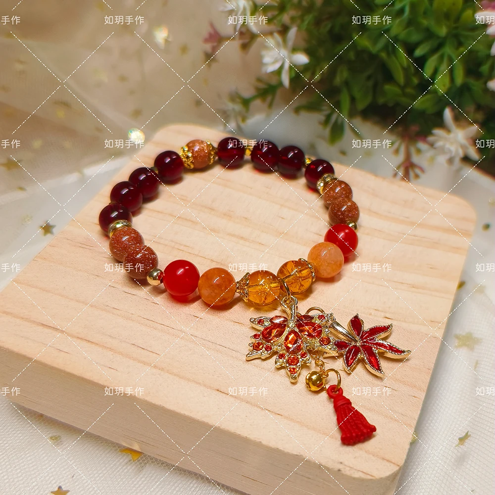 Игра Genshin Impact каэдехара Kazuha Косплей-браслет ролевая парность гранат аниме ambзуд