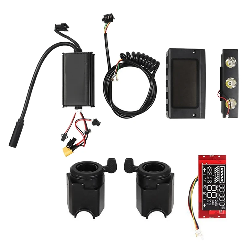 

Комплект аксессуаров для электрического скутера KUGOO 8 дюймов, контроллер приборной панели + дисплей материнской платы + светодиодный ручной комплект