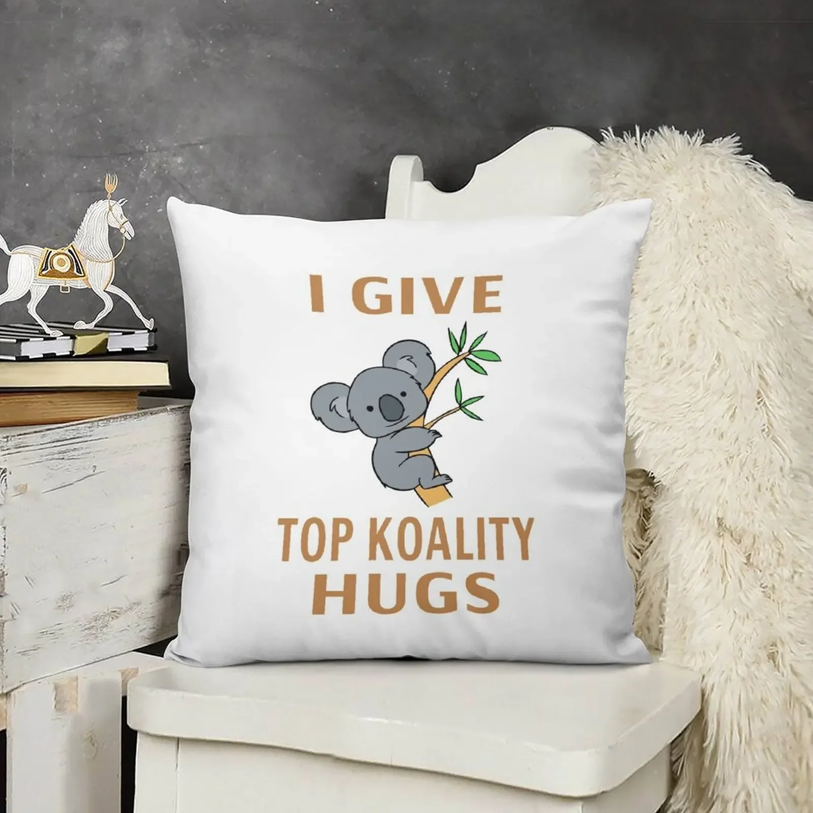 I Give Top Koality Hugs Декоративная подушка Диванные подушки Роскошные декоративные