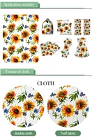 50145cm sunflower bullet textured liverpool polyester fabric patchwork tissue kids home textile for sewing doll fabric