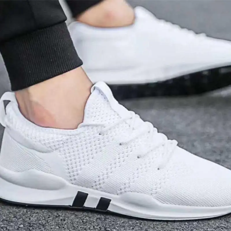 

Four Seasons Flying Shoes Running Shoes Lightweight Breathable Versatile Casual Men's Shoes Flat Shoes Student Travel Lazy Shoes