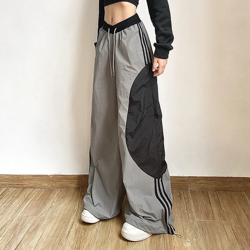 

XUAN phd Sweatpants Wide Leg Joggers Trousers Clothes Streetwear Techwear Cargo Korean Harajuku Parachute Track Pants Men Tech