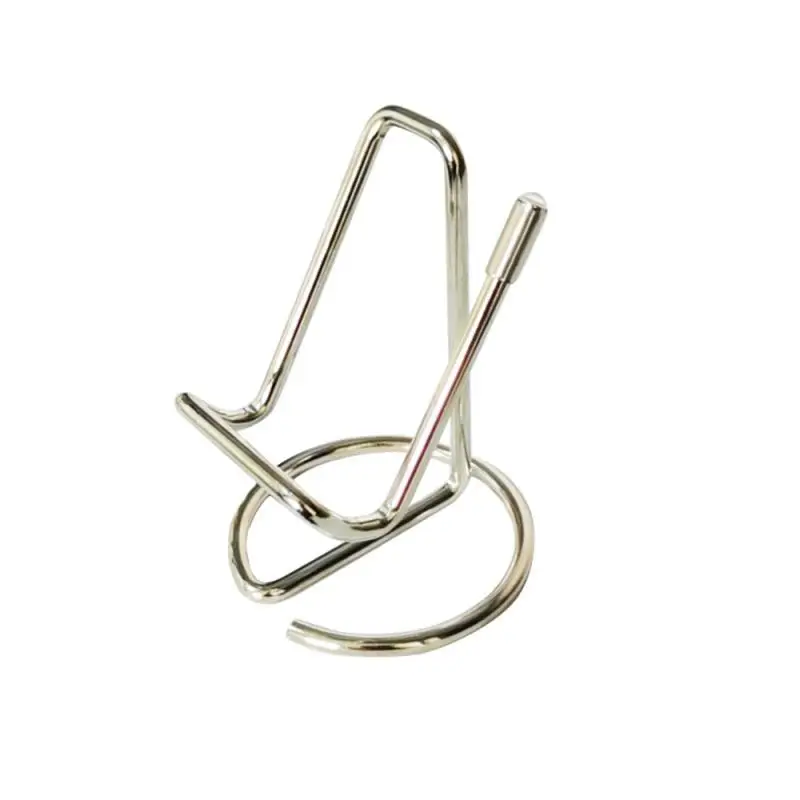 Металлический держатель для визитных карточек офисный настольный декоративный