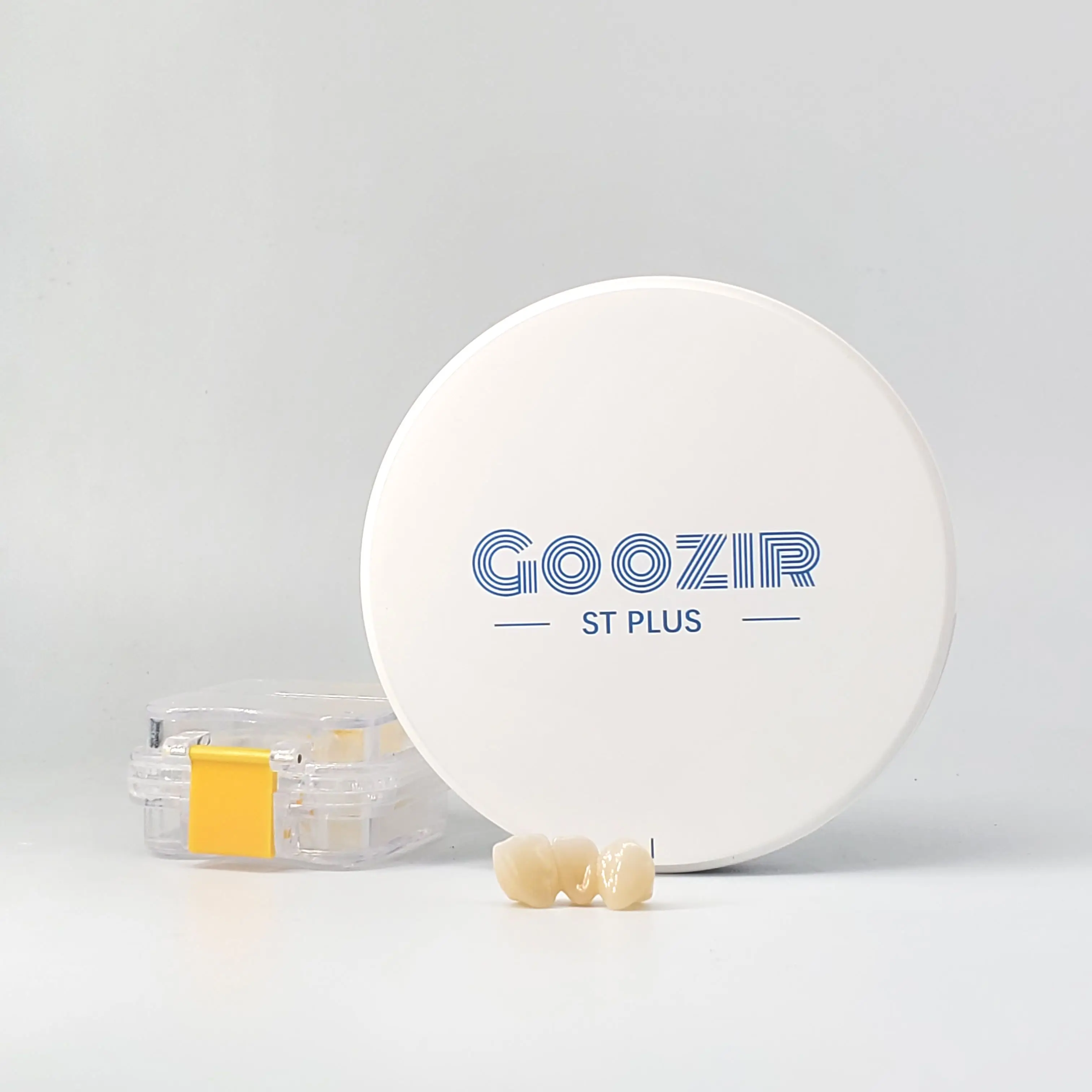 

GOOZIR 98MM ST PLUS White A2 Dental Zirconia Open System Cad Cam Material With High Strength 1200 MPa Transmittance 43% For Lab