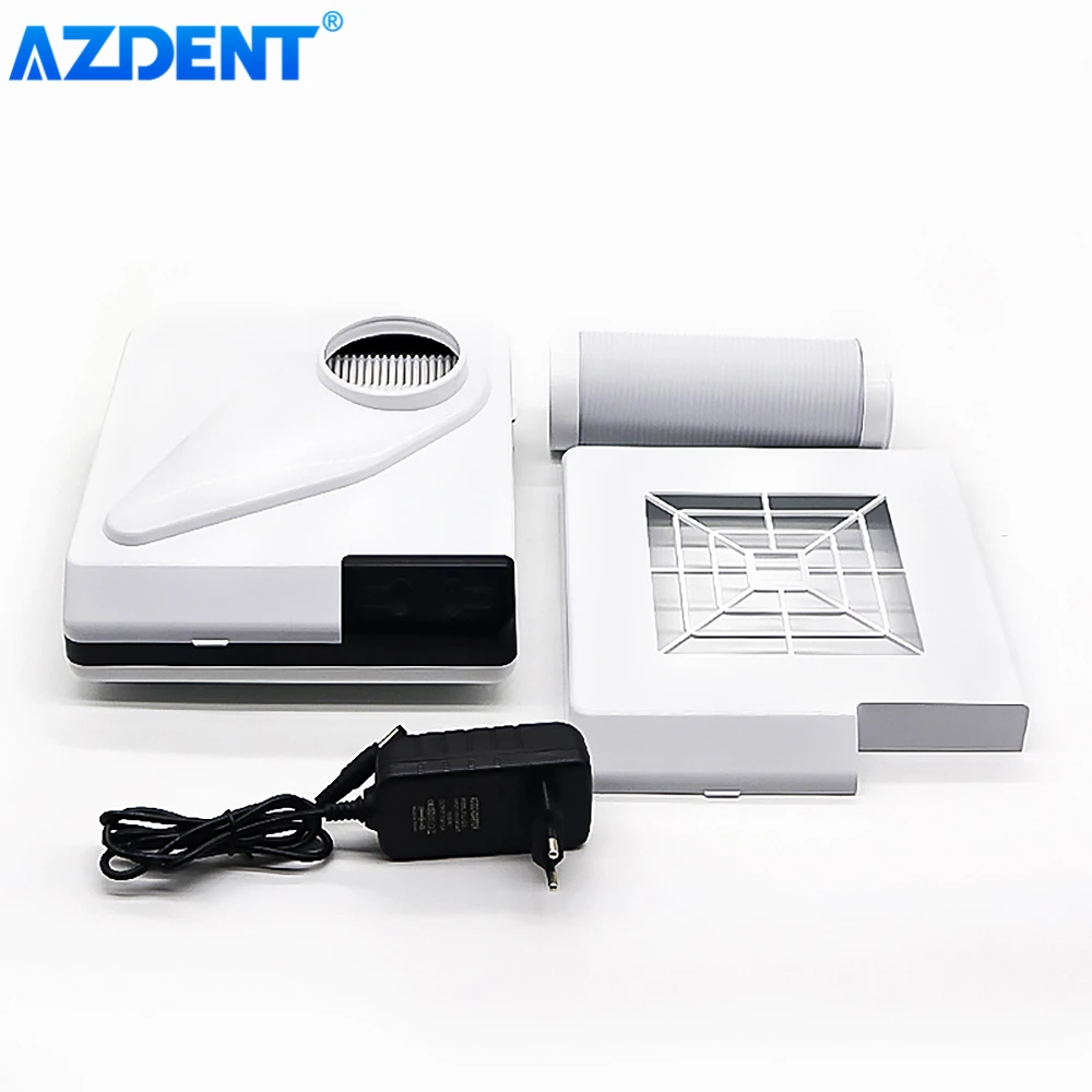 AZDENT Dental Dust Collector LED Light Extractor Desktop Vacuum Cleaner Lab Equipment Suction Machine for Polishing |