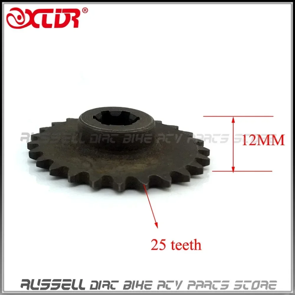 

49CC ДВИГАТЕЛЬ 25T 25H Приводная звездочка для цепи 2-тактного двигателя Коробка передач Велосипед Бензиновый скутер мини-карман