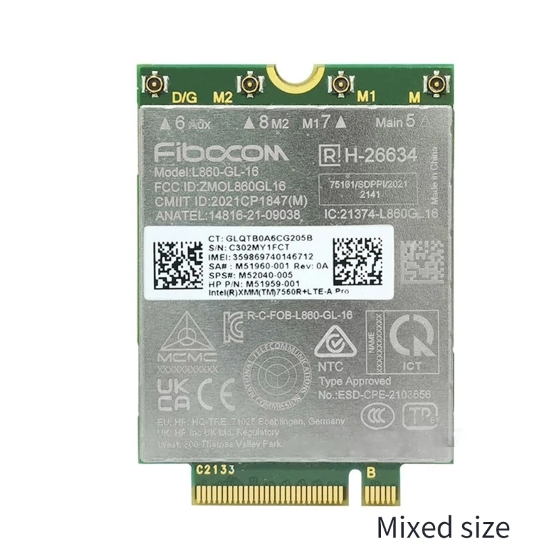 F3MA L860-GL-16 LTE CAT16 M55040-005 для HPX360 X2022-840G5 840G6 850G6 830G6 x2G4