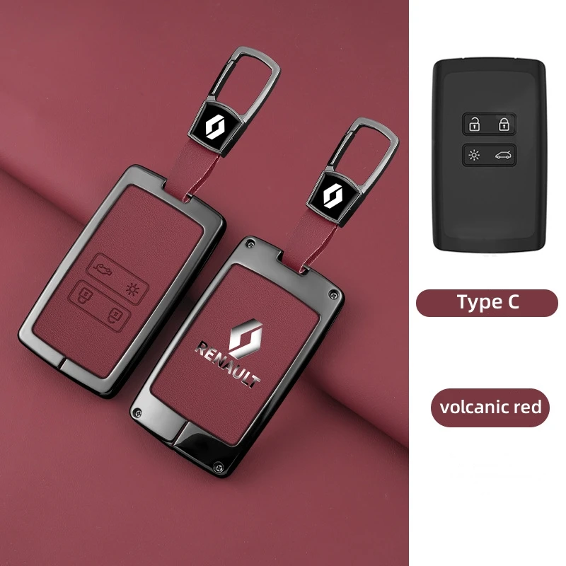 

Чехол для автомобильного ключа из цинкового сплава для Renault Koleos Captur Kadjar Megane Clio Talisman Scenic Arkana Zoe для Dacia Sandero