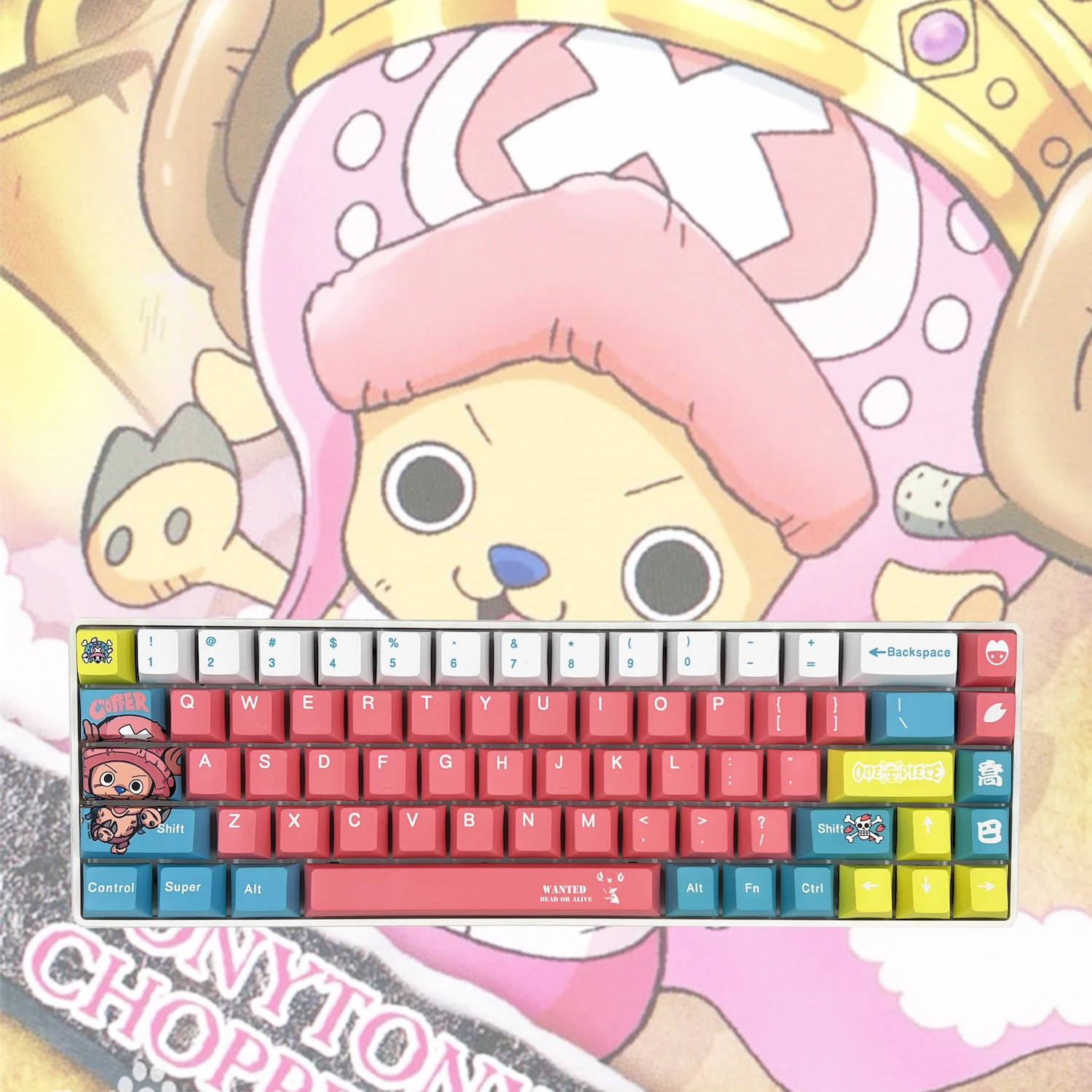 One Piece theme keycap Cherry Profile PBT material mechanical keyboard cap compatible with 108 68 87 98 keys