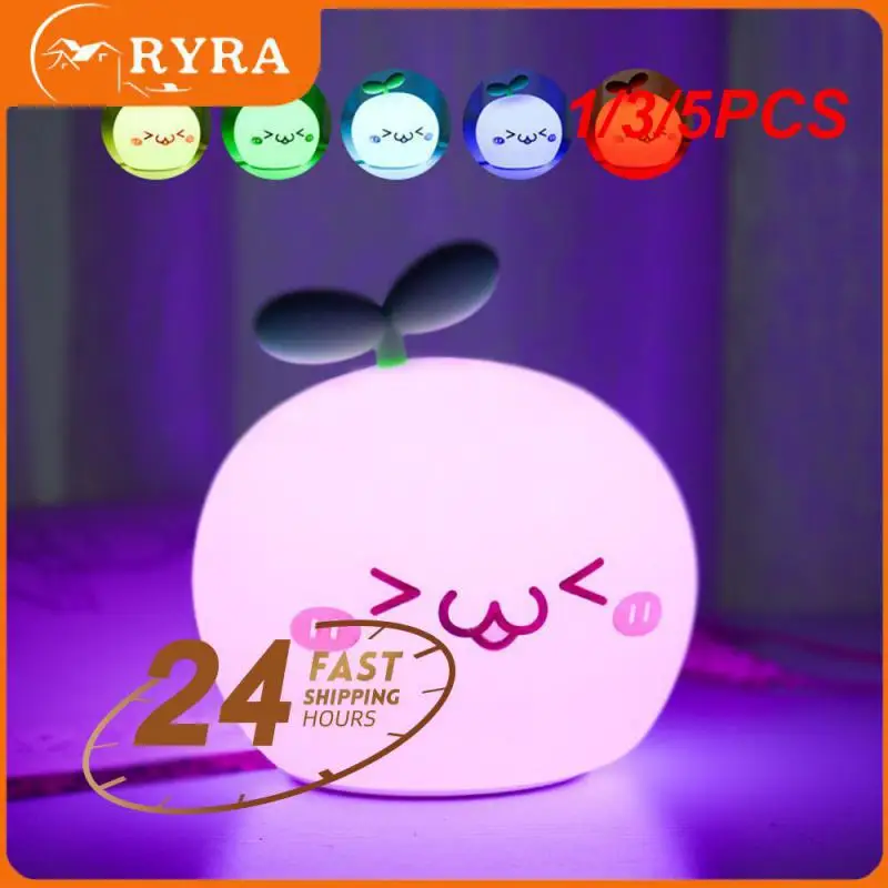 

1/3/5PCS Night Light Anime Figure USB Soft Silicon Touch Sensor Cartoon 5V 1200 mAh 8 Hours Working Kids kawaii room decor Nihgt