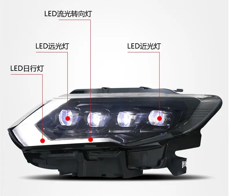 Xtrail 2017 ~ 2019 автомобильный фар для Nissan X-Trail фары Rogue X Trail автомобильные аксессуары