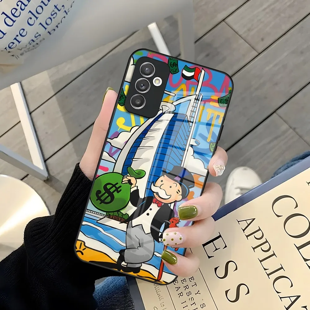 Трендовый мультяшный доллар монополия чехол для телефона Samsung A52 A71 A21 A54 A20 A12 Galaxy A34