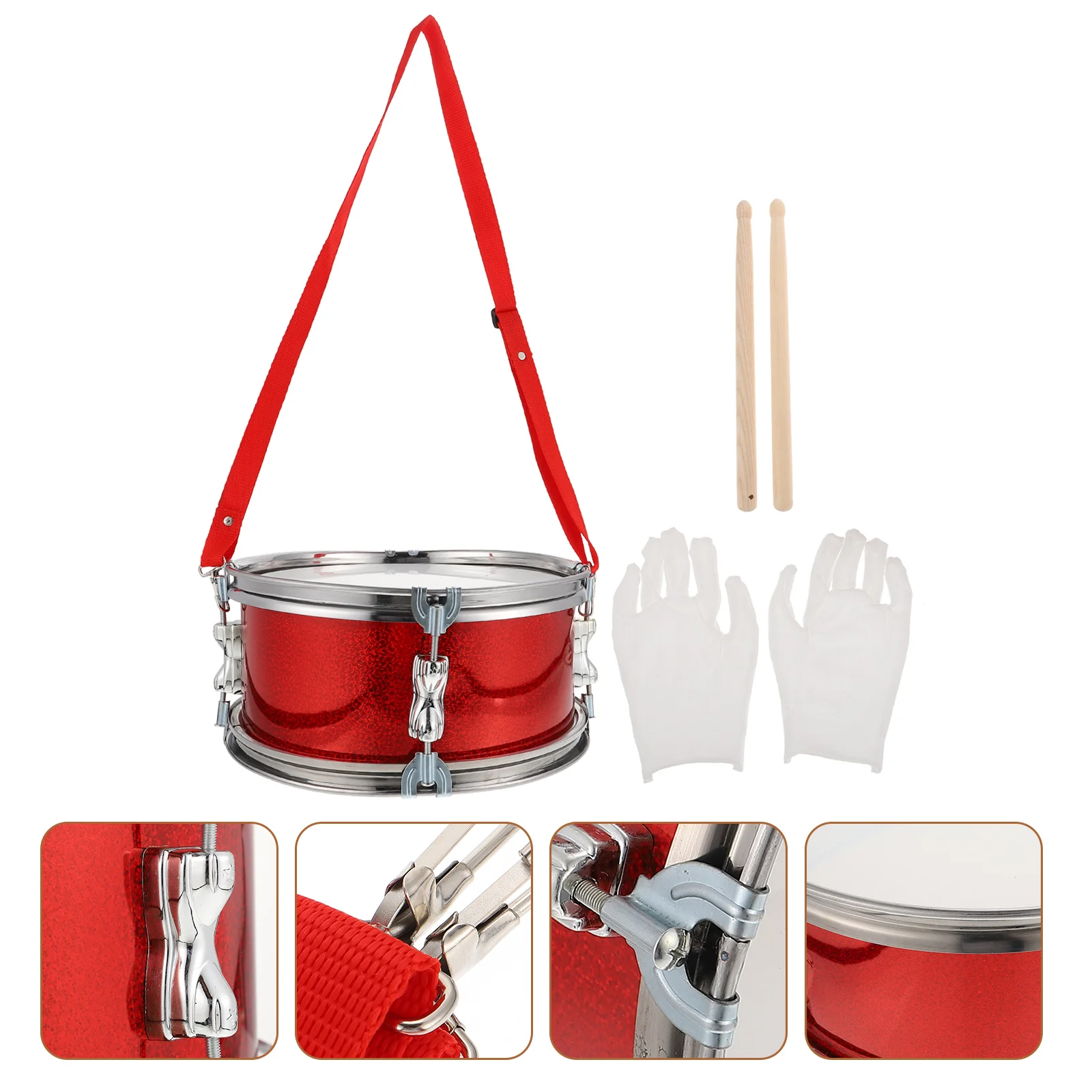

Drum Toy Snare Percussion Kids Musical Wood Instrument Kid Set Children Music Toddler Marching Educational Hanging Rhythm Tom