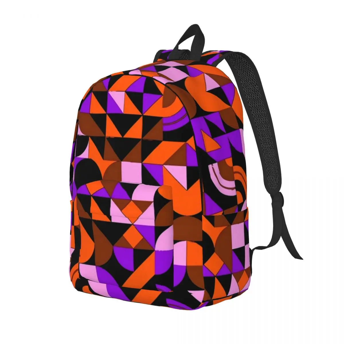 

Abstract Geo Print Backpack Boy Colorful Geometric Lightweight Backpacks Novelty School Bags Outdoor Style High Quality Rucksack