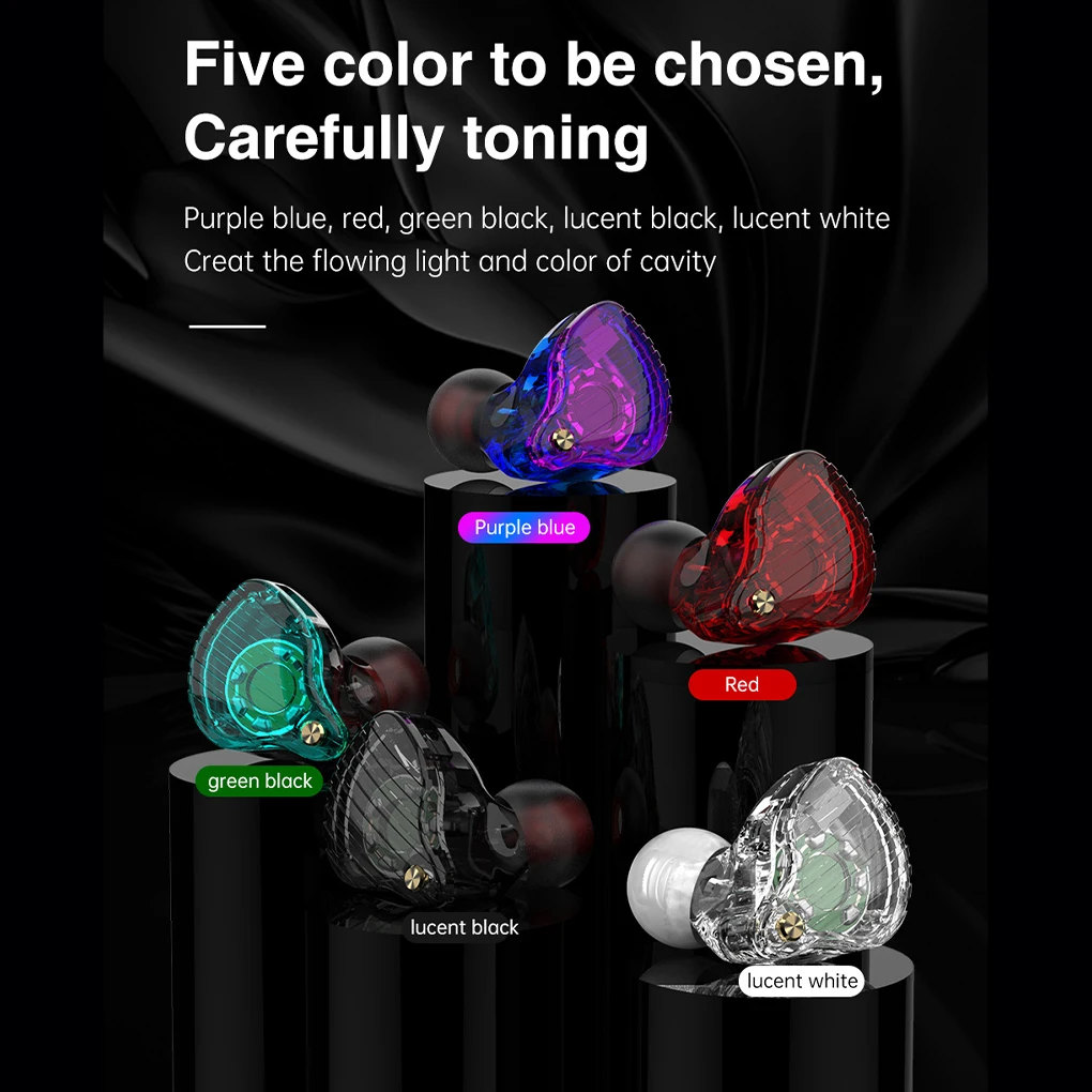 

QKZ SK3 Earphone Wired Headphone Built-in Microphone Headset In-Line Control Earphone with 3.5mm Connector