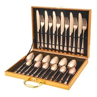 household 24 pieces dinnerware sets free shipping stainless steel western spoon fork knife set vaisselle cuisine kitchenware