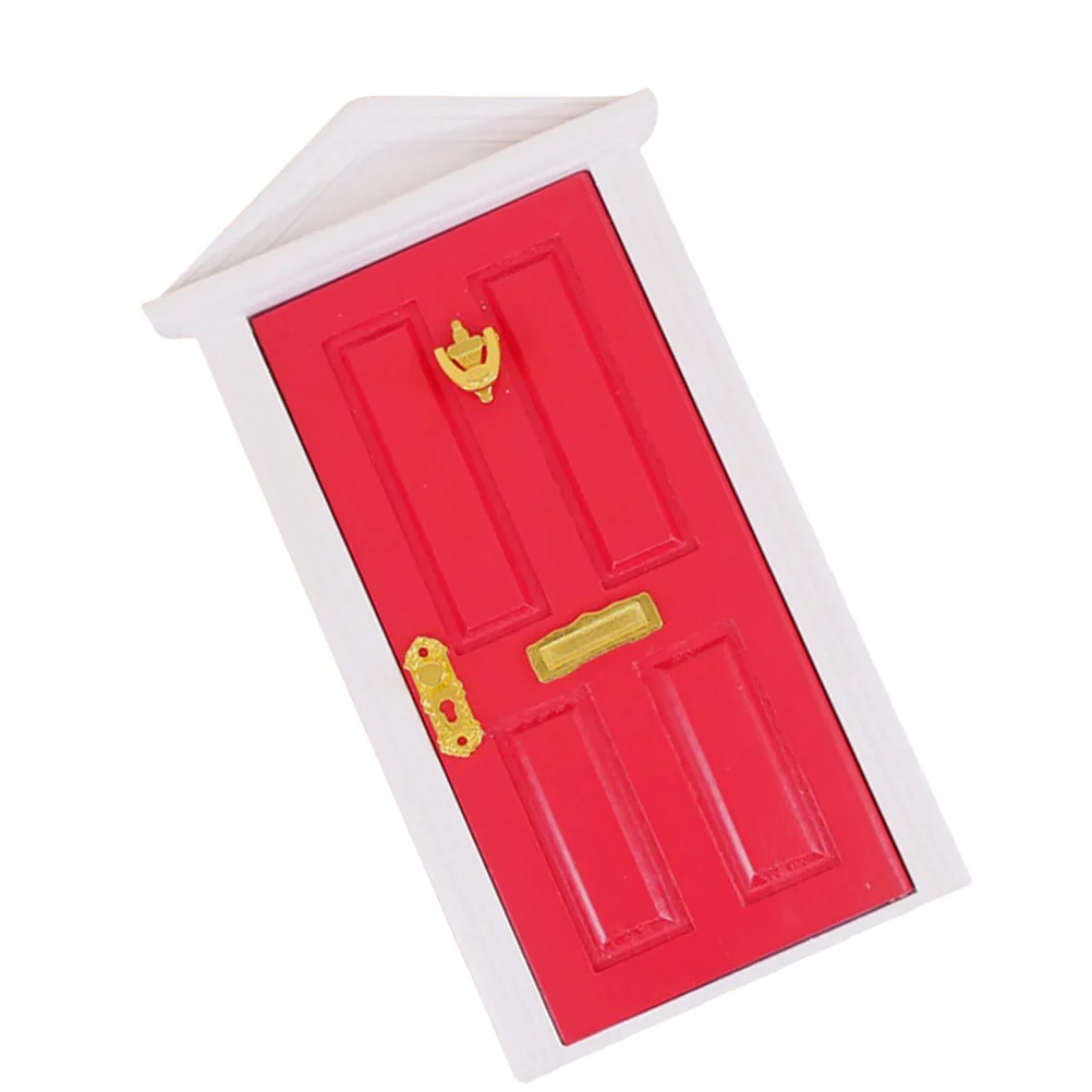 

Door Mini Dollhouse Doors House Miniature French Interior Diy Wood Garage Furniture Front Doll Pretend Play Epitome Accessories