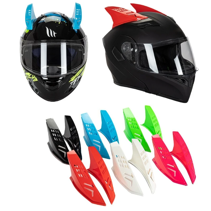 

2Pcs Motorbike Bike Helmet Ears Horns Protective Decorative Motorcycle Snow Sports Helmet Sticker Decor accessories
