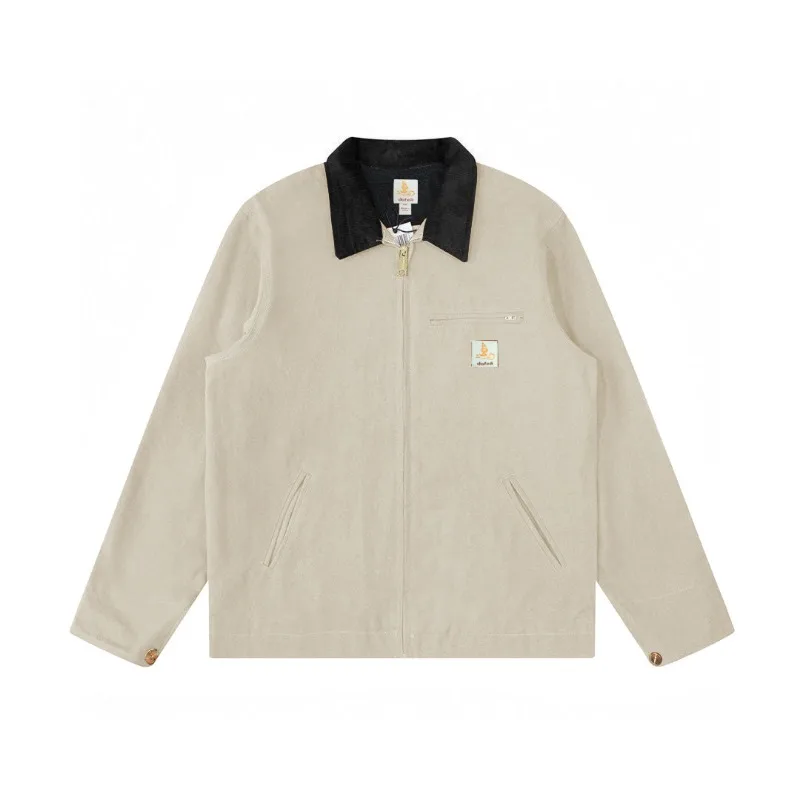 Heavyweight US Size Thick Spring Men Canvas Work Jacket with Mesh Lining