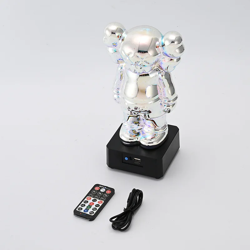 Новый гальванический жестокий медведь Bluetooth-динамик жидкий креативное украшение