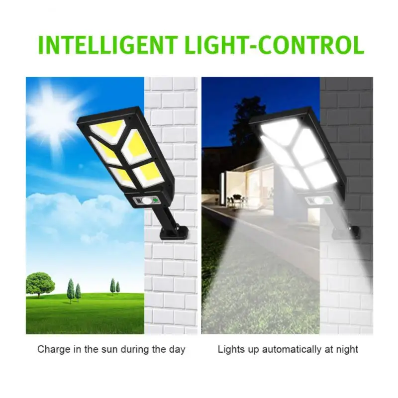 

Outdoor Solar Lamp COB/LED Waterproof Human Induction Street Lamp Garden Courtyard Sensor Street Light For Garden Patio