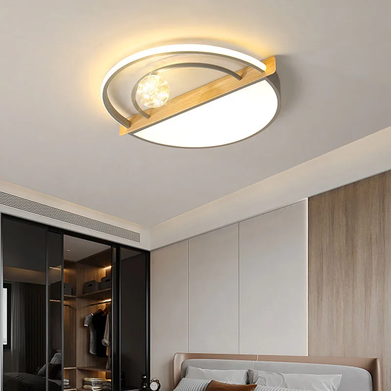 

Minimalist Modern Luster Round LED Ceiling Lamp for Bedroom Living Room Restaurant Entrance Hall Aisle Apartment Home Luminaries