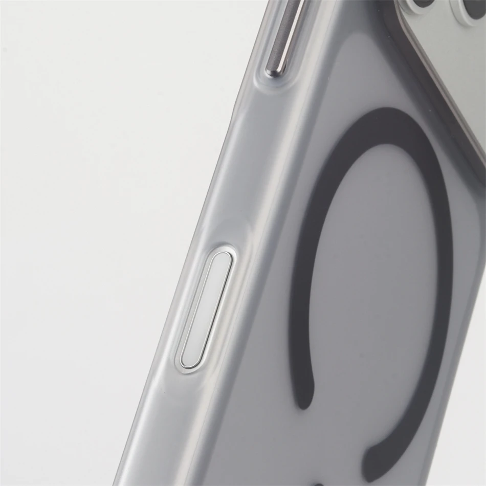 Металлический матовый полупрозрачный чехол с защитой объектива для iPhone 17 16 15 Pro Max, совместимый с MagSafe, магнитный, для беспроводной зарядки, тонкий, жесткий, из поликарбоната (art.: 3920d9dc8570a) - 3920d9dc8570a