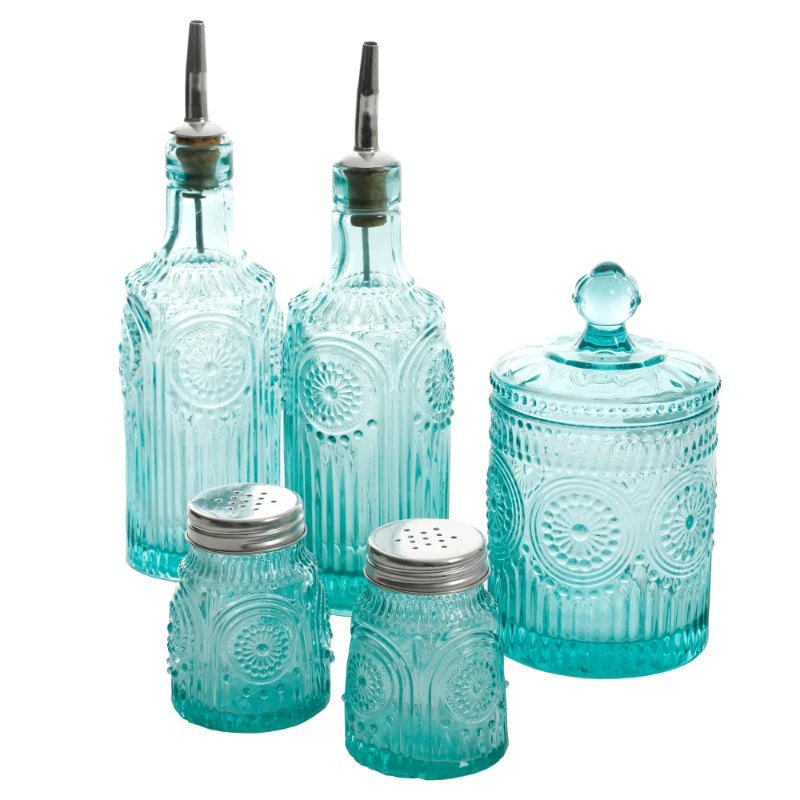 

Adeline 6-Piece Oil & Vinegar and Condiment Set